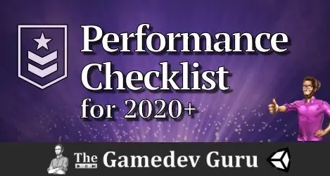 Unity Performance Checklist for 2020+