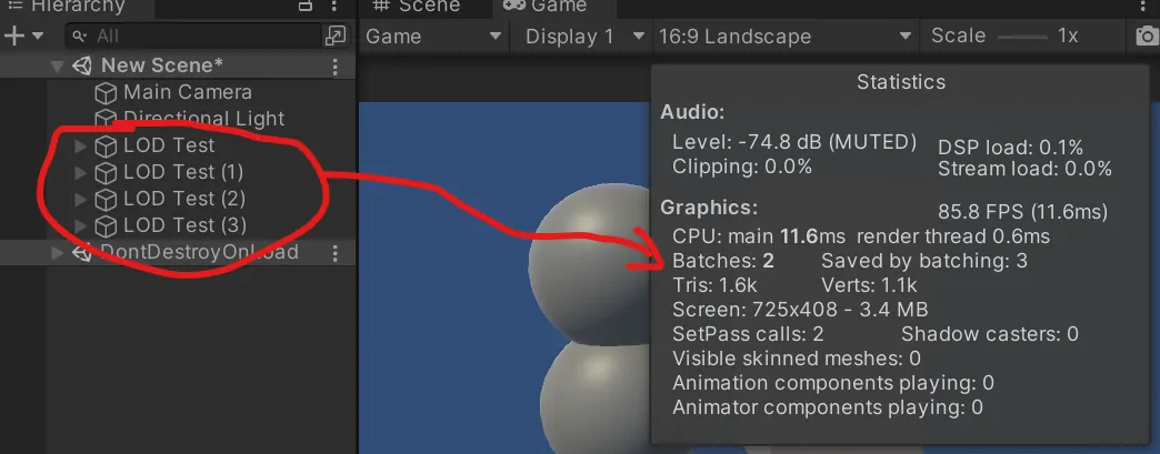 LODs and Draw-Call Batching