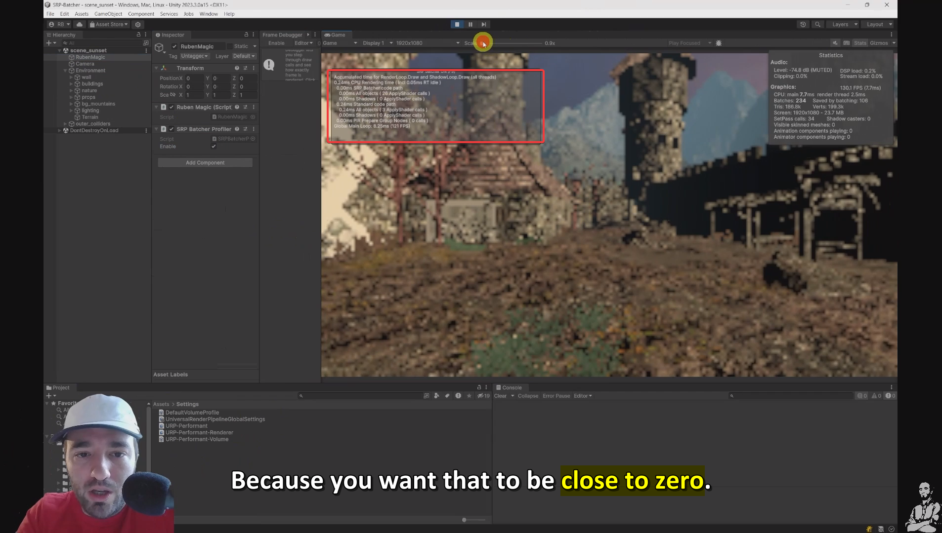 PerformanceTaskforce - December Module on SRP Batcher