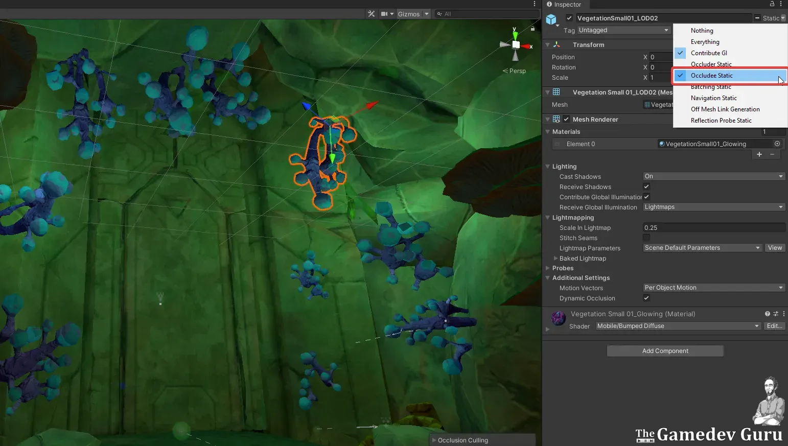 Setting Static Occludees