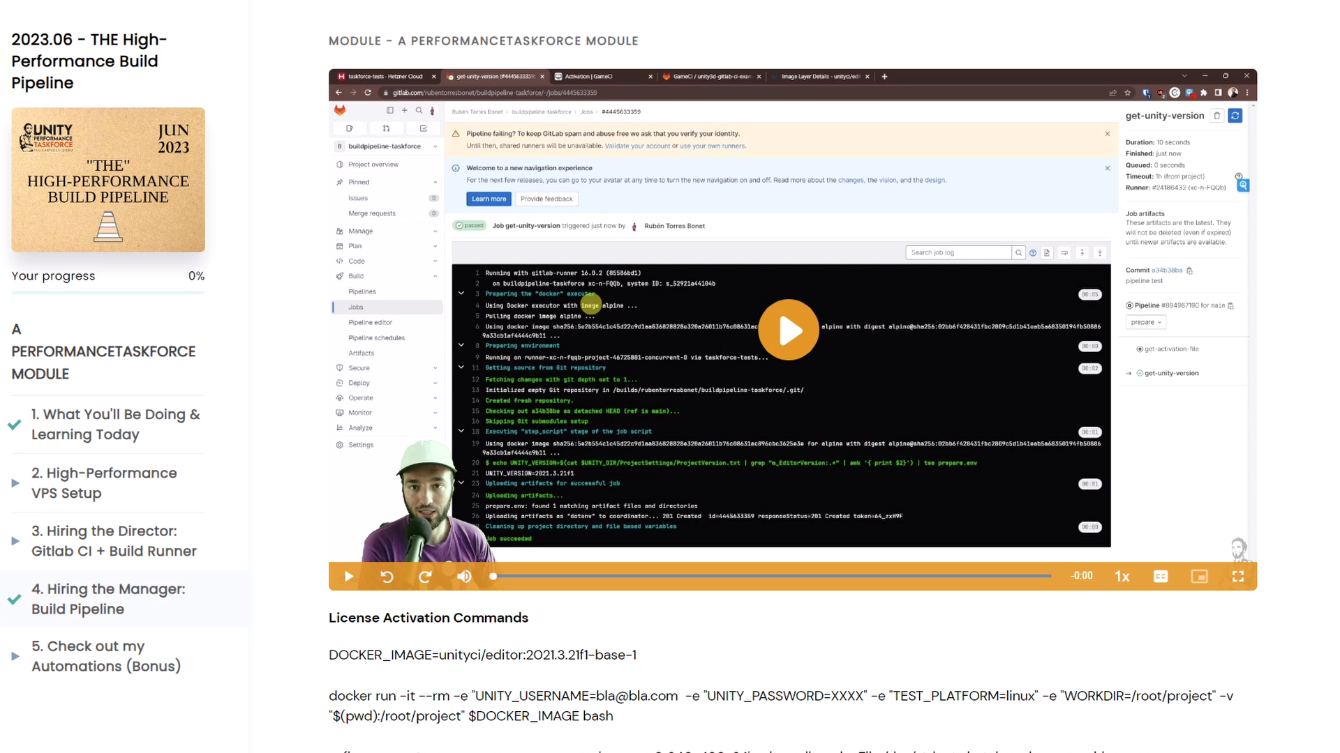 Automated profiling systems running after build pipeline made by our team