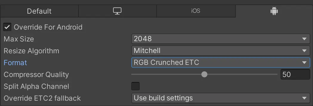 Texture Crunch Compression in Unity