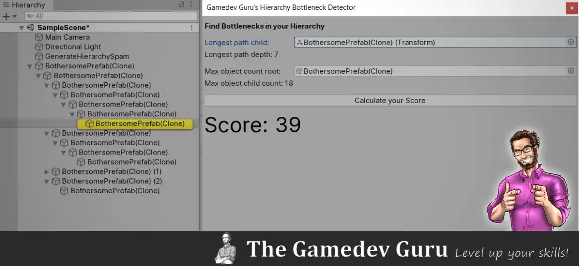 Hiding Game Objects In Unity's Hierarchy 