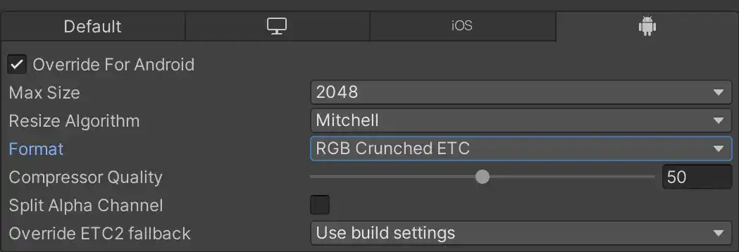 Texture Crunch Compression in Unity
